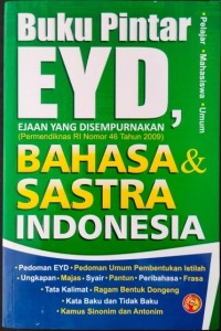Image of Buku pintar eyd, bahasa dan sastra indonesia